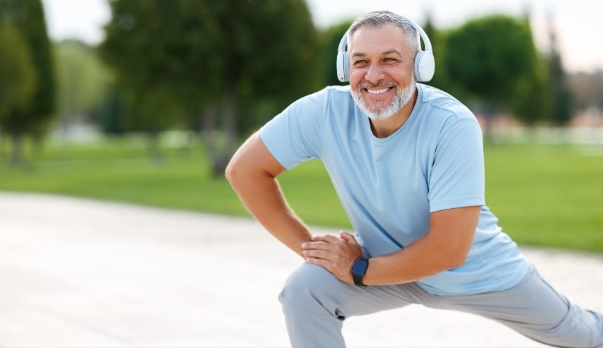 Mature Man Exercising