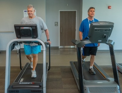 Bob and Neil on Treadmill